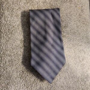 Studio Italian Silk Tie Black Striped